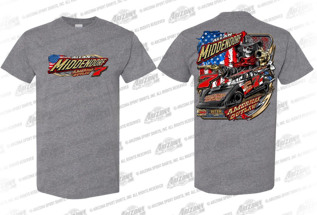 Graphite Heather Late Model Adult Short Sleeve Tee