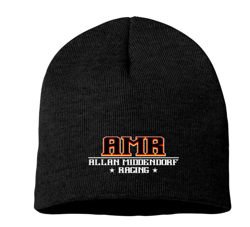 SALE! Black Allan Middendorf Racing (AMR) Beanie