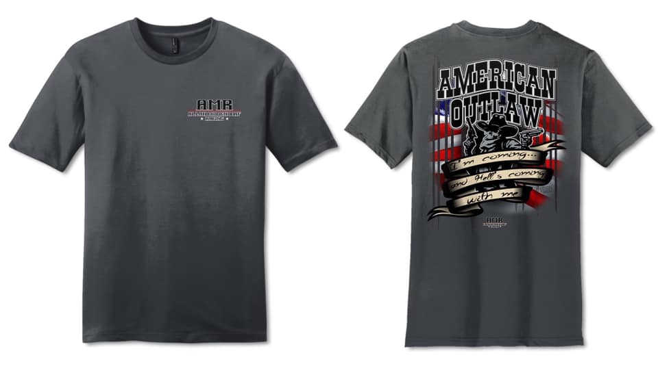 Gray Hell's Coming With Me Adult Short Sleeve Tee