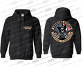 Jet Black Stomp My Flag Adult Hooded Sweatshirt