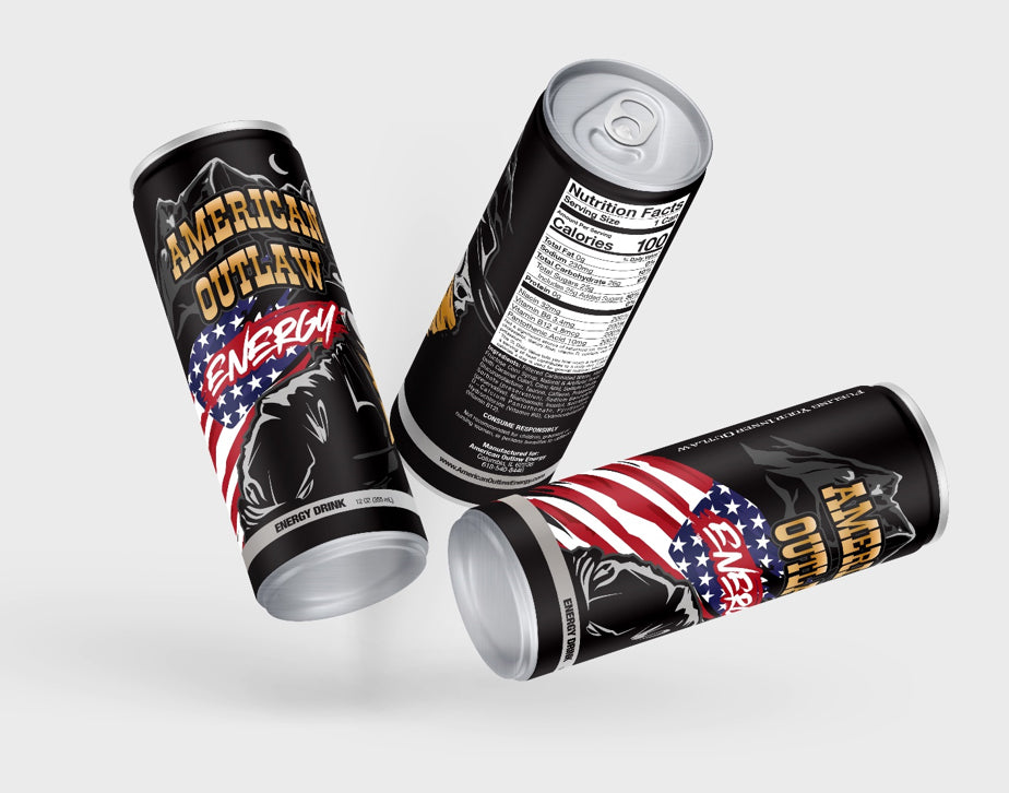 American Outlaw Energy Case of 12 Cans