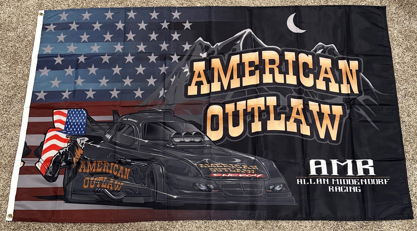 American Outlaw Stars & Stripes Flag