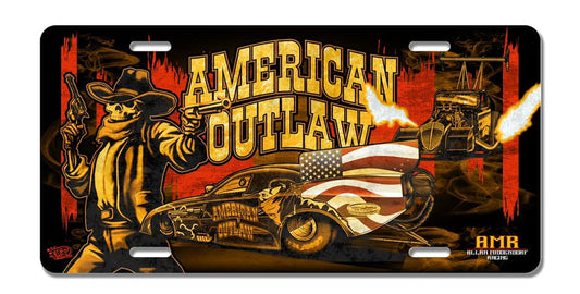SALE! American Outlaw Metal License Plate