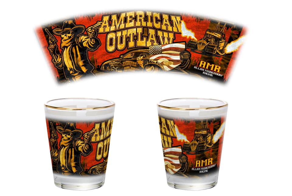 American Outlaw Shot Glass