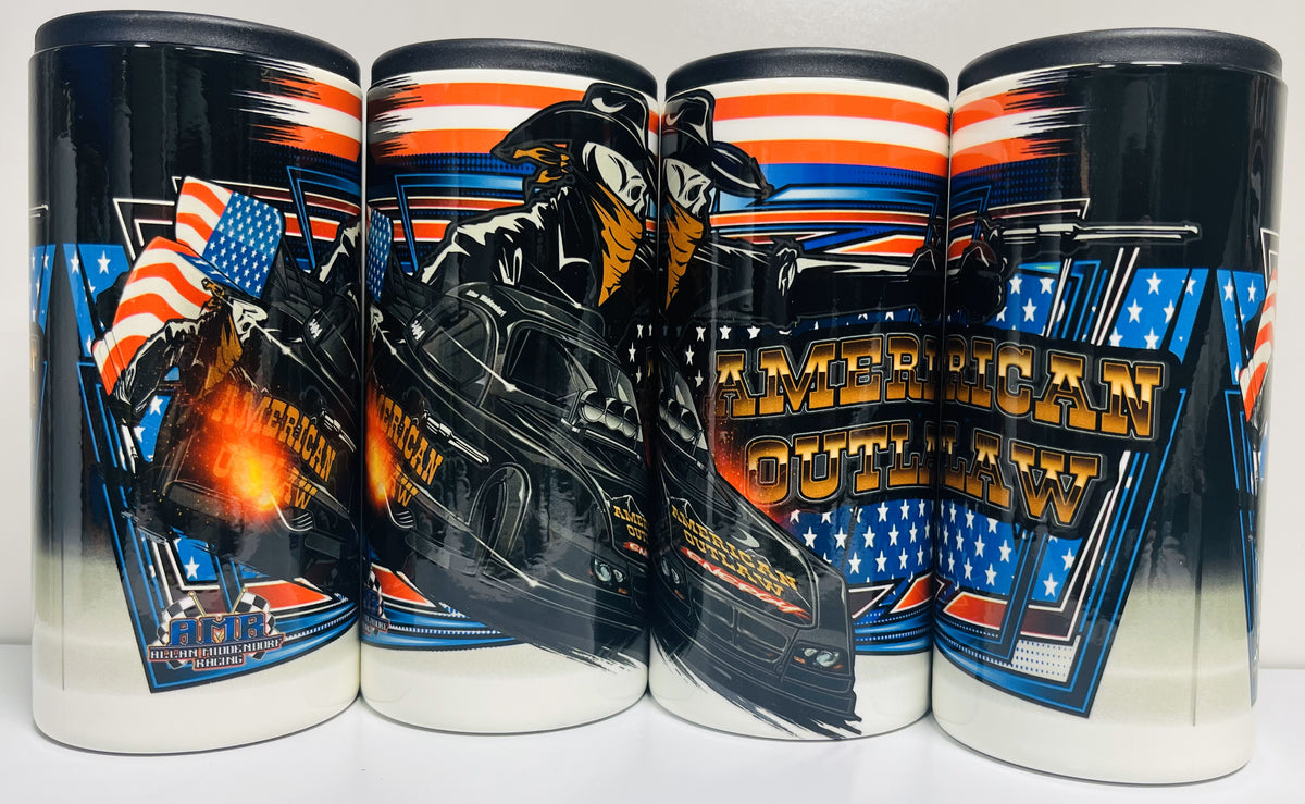 American Outlaw Stainless Slim Koozie