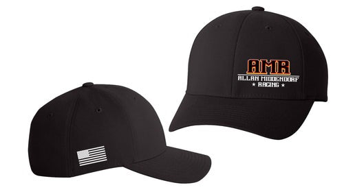 Black Allan Middendorf Racing (AMR) FlexFit Hat