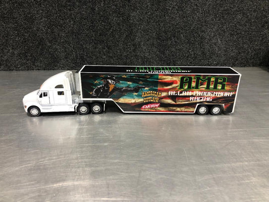 Allan Middendorf Racing / American Outlaw White Semi Truck and Trailer