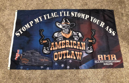 American Outlaw Stomp Your Ass Flag